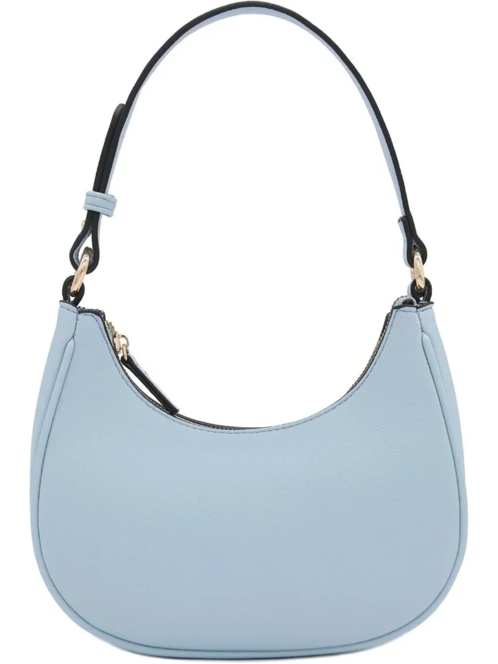 Women Light Blue1 Small Crescent For Trendy Underarm Purse Zipper Shoulder Bag